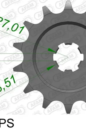 AFAM - FRONT 14T PS, 428 - Sprockets - 14T Lage Kosten
